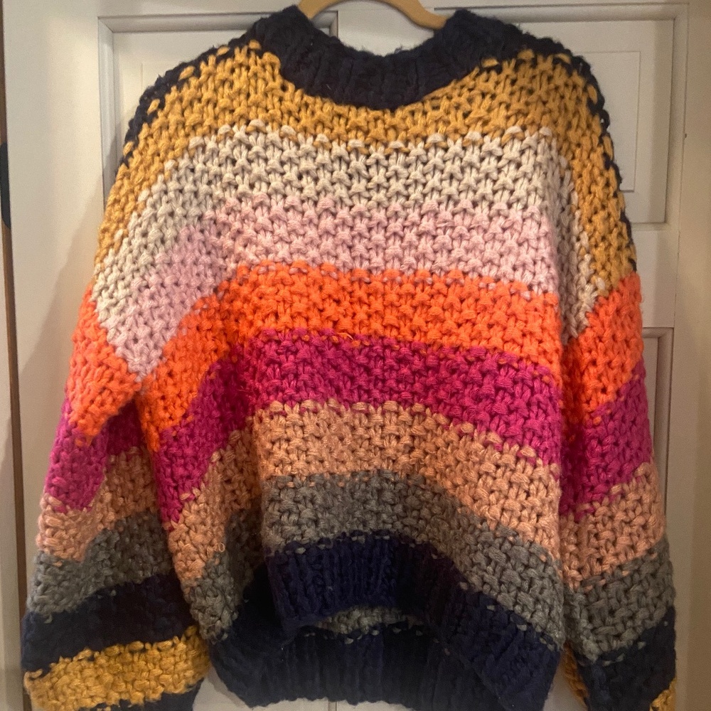 Multi Color Chunky Knit Sweater - NWT